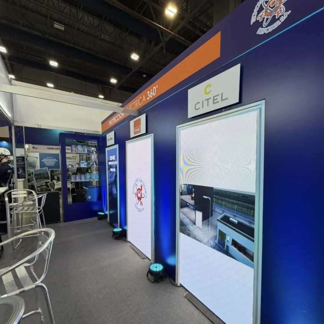 Stand de feria producido para una marca